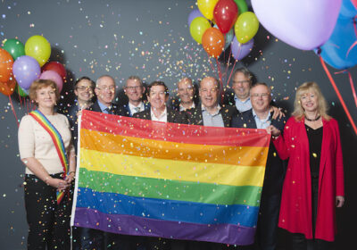 Coming out day group photo of board members